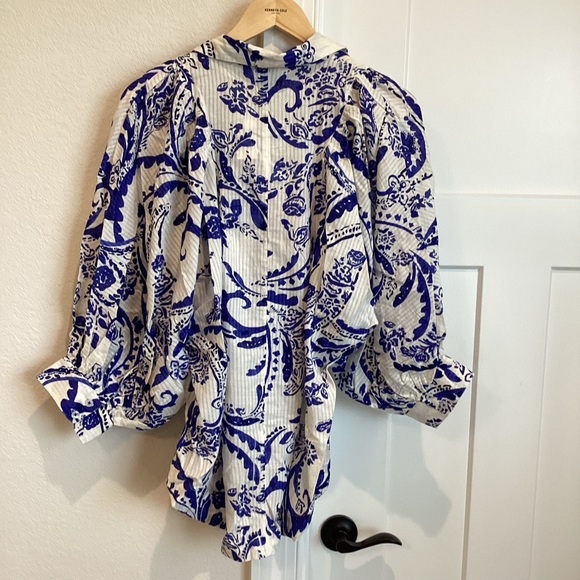 Anthropologie Voluminous Buttondown Shirt Maeve - Picture 9 of 14